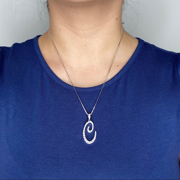 Letter C Initial Necklace - Picture 3 of 5